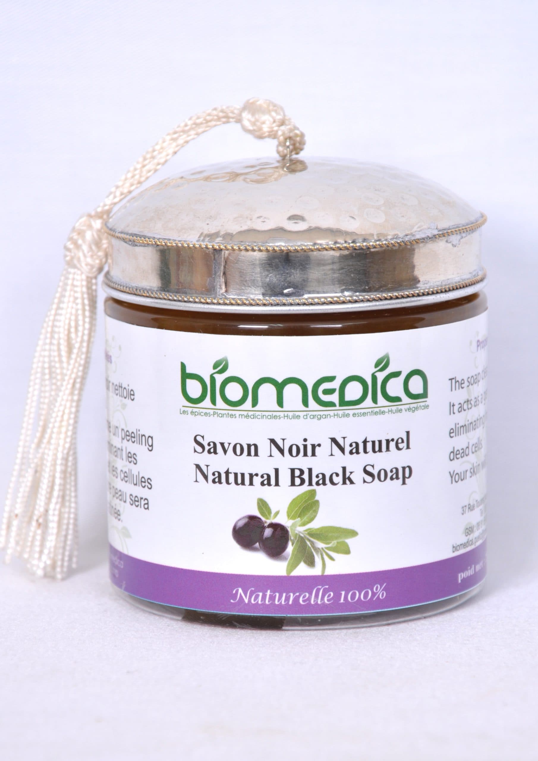 Biomedica - Savon noir marocain naturel 250 g