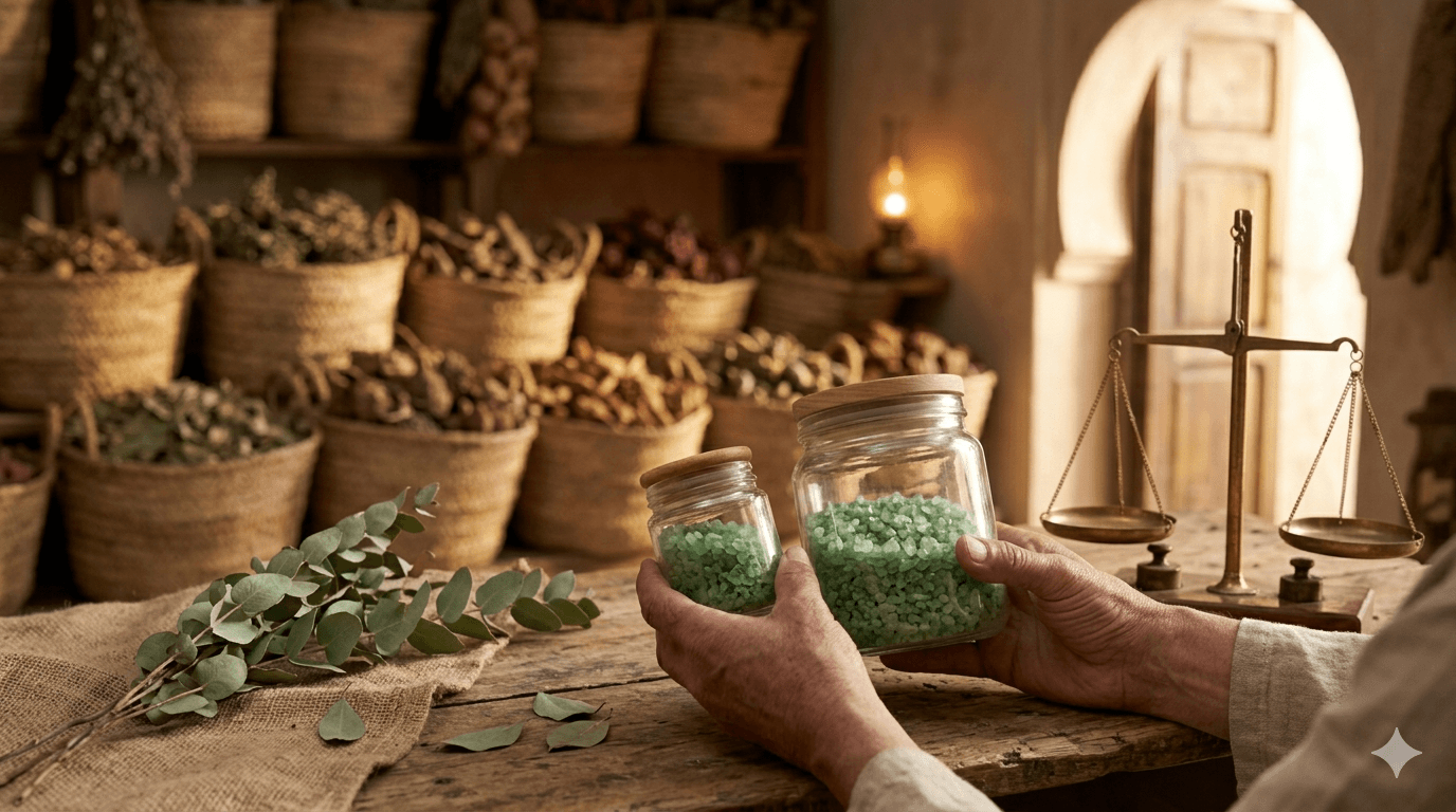 Cristaux d'eucalyptus au Maroc : où acheter et comment choisir